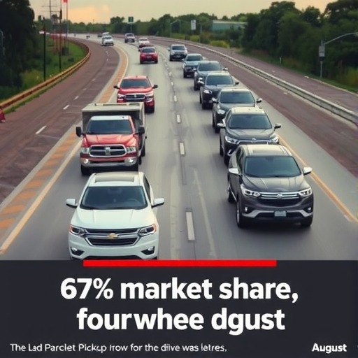 8月四驱/两驱皮卡销量分析 四驱占比已突破67%