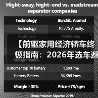 【前驱家用经济轿车终极指南：2026年选车避坑宝典】