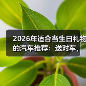 2026年适合当生日礼物的汽车推荐：送对车，比送包更有仪式感