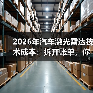 2026年汽车激光雷达技术成本：拆开账单，你会发现钱花在这6处