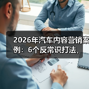 2026年汽车内容营销案例：6个反常识打法，把线索做“热”