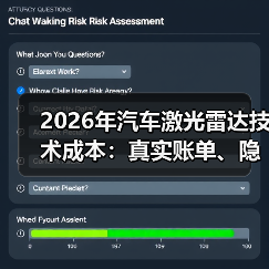 2026年汽车激光雷达技术成本:真实账单、隐形费用与降本拐点(图3) 2026年汽车激光雷达技术成本:真实账单、隐形费用与降本拐点(图3)