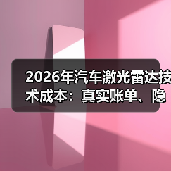 2026年汽车激光雷达技术成本:真实账单、隐形费用与降本拐点(图4) 2026年汽车激光雷达技术成本:真实账单、隐形费用与降本拐点(图4)