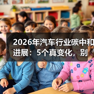 2026年汽车行业碳中和进展：5个真变化，别再只盯“电动化”
