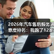 2026年汽车售后服务满意度排名：我跑了12家店后发现的真相与避坑清单（图3）
