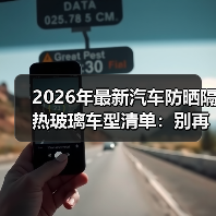 2026年最新汽车防晒隔热玻璃车型清单:别再被“深色玻璃=隔热”骗了(图4) 2026年最新汽车防晒隔热玻璃车型清单:别再被“深色玻璃=隔热”骗了(图4)