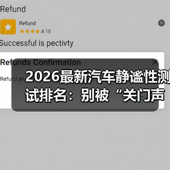 2026最新汽车静谧性测试排名:别被“关门声”骗了,真安静看这份榜单(图4) 2026最新汽车静谧性测试排名:别被“关门声”骗了,真安静看这份榜单(图4)