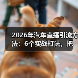 2026年汽车直播引流方法:6个实战打法,把看客变线索(图4) 2026年汽车直播引流方法:6个实战打法,把看客变线索(图4)