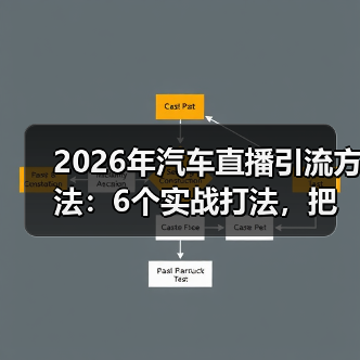 2026年汽车直播引流方法:6个实战打法,把看客变客户(图3) 2026年汽车直播引流方法:6个实战打法,把看客变客户(图3)