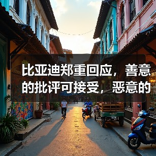比亚迪郑重回应，善意的批评可接受，恶意的中伤将一追到底！
