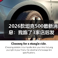 2026款坦克500最新消息：我跑了3家店后发现，真正该盯的是这5点