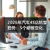 2026年汽车4S店转型趋势：5个硬核变化，撑住利润的不是卖车