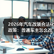2026年汽车改装合法化政策：普通车主怎么改才不踩坑（最新实操指南）