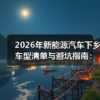 2026年新能源汽车下乡车型清单与避坑指南：选对一辆，省下三年油钱