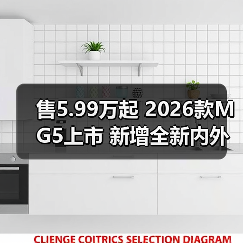 售5.99万起 2026款MG5上市 新增全新内外配色/配