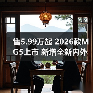 售5.99万起 2026款MG5上市 新增全新内外配色/配(图3) 售5.99万起 2026款MG5上市 新增全新内外配色/配(图3)