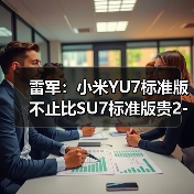 雷军:小米YU7标准版不止比SU7标准版贵2-3万 猜(图2) 雷军:小米YU7标准版不止比SU7标准版贵2-3万 猜(图2)