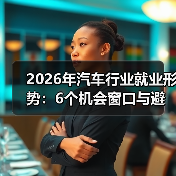 2026年汽车行业就业形势：6个机会窗口与避坑路线图（图4）