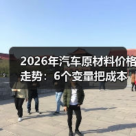 2026年汽车原材料价格走势：6个变量把成本“拧”成两条路（图4）