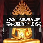 2026年落地30万以内豪华感强的车:把钱花在“看得见的质感”上(图2) 2026年落地30万以内豪华感强的车:把钱花在“看得见的质感”上(图2)