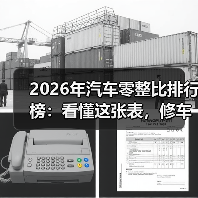 2026年汽车零整比排行榜:看懂这张表,修车不再“心在滴血”(图4) 2026年汽车零整比排行榜:看懂这张表,修车不再“心在滴血”(图4)