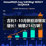 吉利1-10月新能源爆发增长！销量214万辆！稳居第二