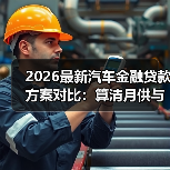 2026最新汽车金融贷款方案对比:算清月供与总成本,别被“低利率”带偏(图2) 2026最新汽车金融贷款方案对比:算清月供与总成本,别被“低利率”带偏(图2)