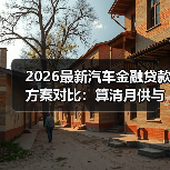 2026最新汽车金融贷款方案对比:算清月供与总成本,别被“低利率”带偏(图1) 2026最新汽车金融贷款方案对比:算清月供与总成本,别被“低利率”带偏(图1)