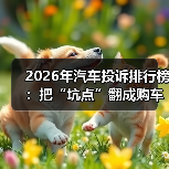 2026年汽车投诉排行榜:把“坑点”翻成购车底牌的6个观察(图1) 2026年汽车投诉排行榜:把“坑点”翻成购车底牌的6个观察(图1)