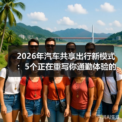 2026年汽车共享出行新模式：5个正在重写你通勤体验的变化（图3）