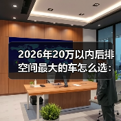 2026年20万以内后排空间最大的车怎么选：实测数据+避坑清单（图2）
