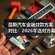 最新汽车金融贷款方案对比：2026年选对方案少花2.3万的实战指南（图2）