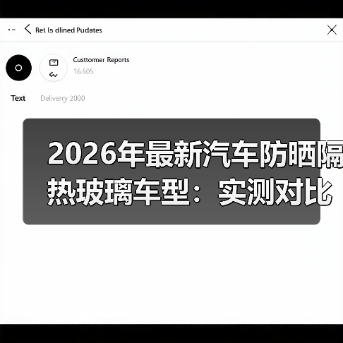 2026年最新汽车防晒隔热玻璃车型：实测对比与选车清单