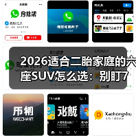 2026适合二胎家庭的六座SUV怎么选：别盯7座，6座更香（图1）