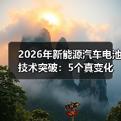 2026年新能源汽车电池技术突破:5个真变化,决定你下一台车值不值(图2) 2026年新能源汽车电池技术突破:5个真变化,决定你下一台车值不值(图2)