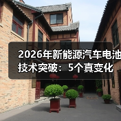2026年新能源汽车电池技术突破:5个真变化,决定你下一台车值不值(图3) 2026年新能源汽车电池技术突破:5个真变化,决定你下一台车值不值(图3)