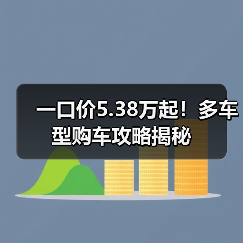 一口价5.38万起!多车型购车攻略揭秘(图3) 一口价5.38万起!多车型购车攻略揭秘(图3)