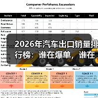 2026年汽车出口销量排行榜：谁在爆单，谁在掉队？（图4）