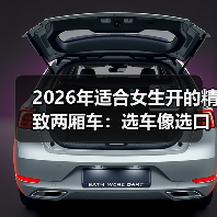 2026年适合女生开的精致两厢车:选车像选口红,质感比参数更重要(图4) 2026年适合女生开的精致两厢车:选车像选口红,质感比参数更重要(图4)
