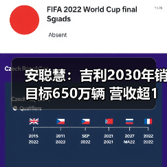 安聪慧:吉利2030年销目标650万辆 营收超1万亿(图1) 安聪慧:吉利2030年销目标650万辆 营收超1万亿(图1)