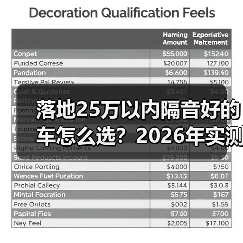 落地25万以内隔音好的车怎么选？2026年实测避坑清单（图1）