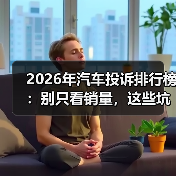 2026年汽车投诉排行榜：别只看销量，这些坑最容易踩（图3）