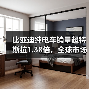 比亚迪纯电车销量超特斯拉1.38倍，全球市场全面发力？