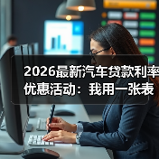 2026最新汽车贷款利率优惠活动:我用一张表帮你省下1.8万元(图3) 2026最新汽车贷款利率优惠活动:我用一张表帮你省下1.8万元(图3)