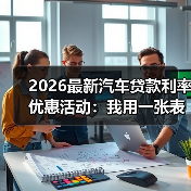 2026最新汽车贷款利率优惠活动:我用一张表帮你省下1.8万元(图2) 2026最新汽车贷款利率优惠活动:我用一张表帮你省下1.8万元(图2)