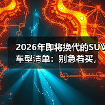 2026年即将换代的SUV车型清单：别急着买，等对这3件事再下单