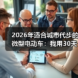 2026年适合城市代步的微型电动车:我用30天通勤实测选车公式(图1) 2026年适合城市代步的微型电动车:我用30天通勤实测选车公式(图1)
