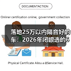 落地25万以内隔音好的车:2026年闭眼选的6个思路与车型清单(图2) 落地25万以内隔音好的车:2026年闭眼选的6个思路与车型清单(图2)