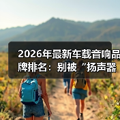 2026年最新车载音响品牌排名:别被“扬声器数量”骗了(图2) 2026年最新车载音响品牌排名:别被“扬声器数量”骗了(图2)