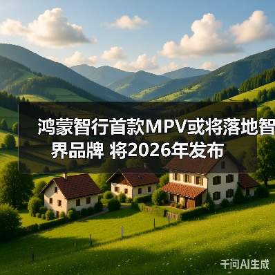 鸿蒙智行首款MPV或将落地智界品牌 将2026年发布
